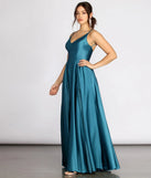 Dawn Formal Sleeveless Satin Dress