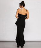 Lori Ruffle Detail High Low Dress