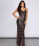 Vivica Scroll Glitter Dress
