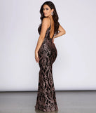 Vivica Scroll Glitter Dress