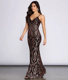 Vivica Scroll Glitter Dress