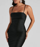 Mila High Slit Ruched Dress