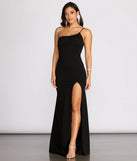 Elyse One Shoulder Tie Back Mermaid Dress