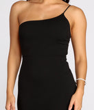 Elyse One Shoulder Tie Back Mermaid Dress