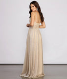 Natalie Sleeveless A-Line Mesh Formal Dress