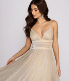 Natalie Sleeveless A-Line Mesh Formal Dress