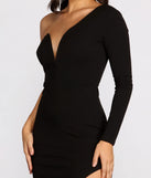 Evangeline Crepe One Shoulder Dress