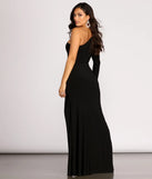 Rudy One Sleeve High Slit Dress
