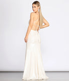 Char Formal Lattice Glitter Dress