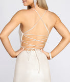 Char Formal Lattice Glitter Dress