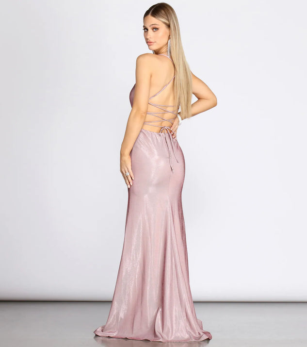 Tanna Formal Lattice Glitter Dress