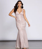 Martina Metallic Glitter Mermaid Dress