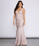 Martina Metallic Glitter Mermaid Dress