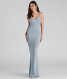 Avalee Formal Glitter Laceup Dress
