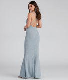 Avalee Formal Glitter Laceup Dress
