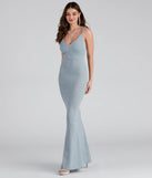 Avalee Formal Glitter Laceup Dress