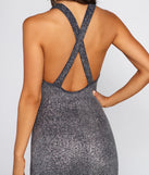 Samantha Glitter Knit Formal Dress