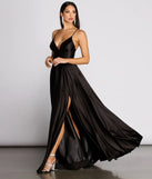 Isabelle Satin A-Line Dress