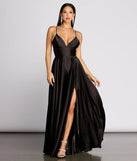 Isabelle Satin A-Line Dress