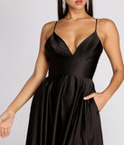 Isabelle Satin A-Line Dress