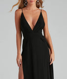 Brie Double Slit A-Line Formal Dress