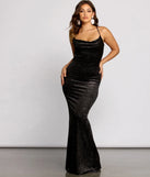 Sarah Formal Glitter Velvet Open Back Dress