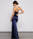 Carrieann Formal Satin Mermaid Dress