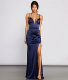 Carrieann Formal Satin Mermaid Dress