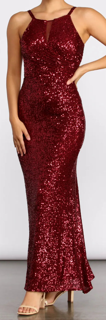 Angelina Formal Sequin Dress