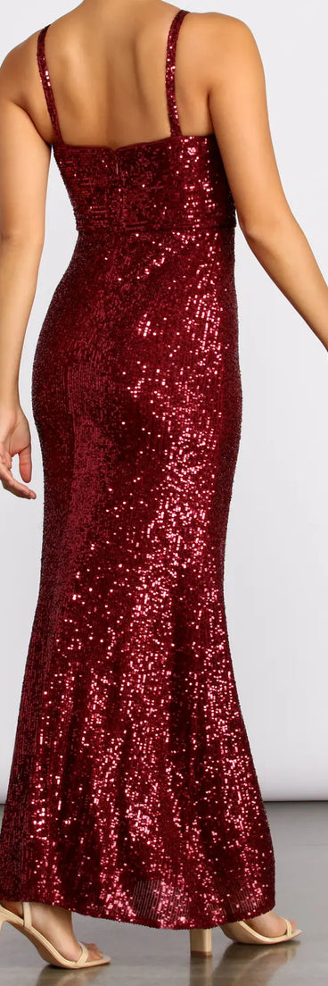 Angelina Formal Sequin Dress