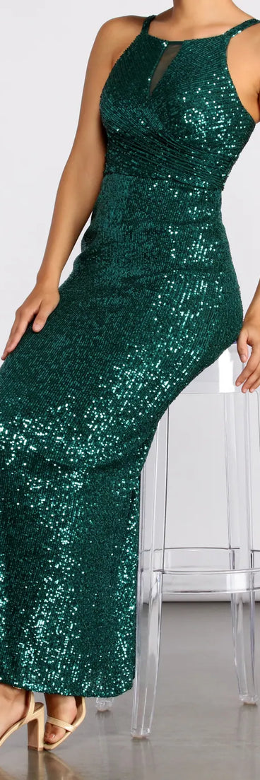 Angelina Formal Sequin Dress