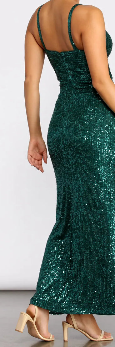 Angelina Formal Sequin Dress
