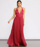 Tabby Formal Pleated Glitter Dress