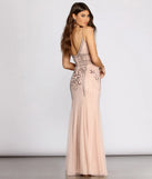Arianna Formal Beaded Sleeveless Dress