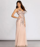 Arianna Formal Beaded Sleeveless Dress
