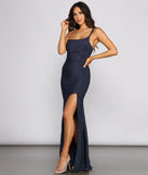 Yuri One Shoulder Lurex Dress