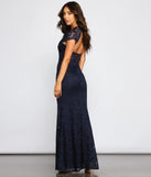 Chelsea Glitter Lace Formal Dress
