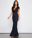 Chelsea Glitter Lace Formal Dress