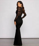 Priscilla Scalloped Lace Boat Neck Mermaid Dress