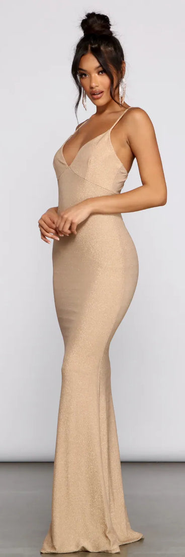 Sutton Formal Lurex X-Back Dress