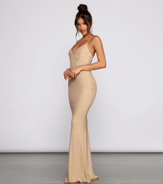 Sutton Formal Lurex X-Back Dress