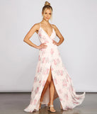 Anna Floral Chiffon A-Line Dress