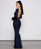 Brin Formal Open Back Glitter Dress