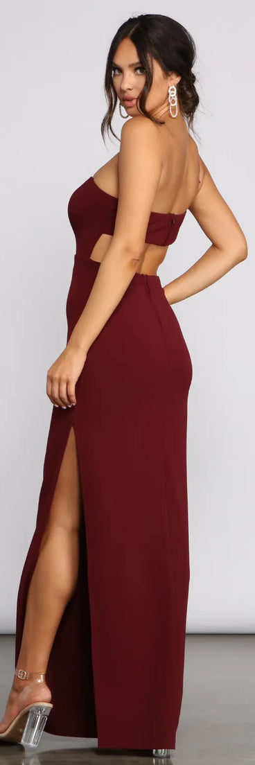 Alice Formal One Shoulder Crepe Dress