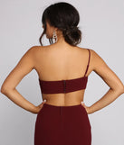 Alice Formal One Shoulder Crepe Dress