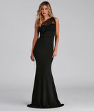 Dakota Formal One-Shoulder Swiss Dot Dress