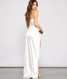 Lana Formal One Shoulder High Slit Dress