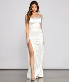 Lana Formal One Shoulder High Slit Dress