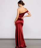 Isla Formal One-Shoulder Satin Dress