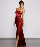 Isla Formal One-Shoulder Satin Dress